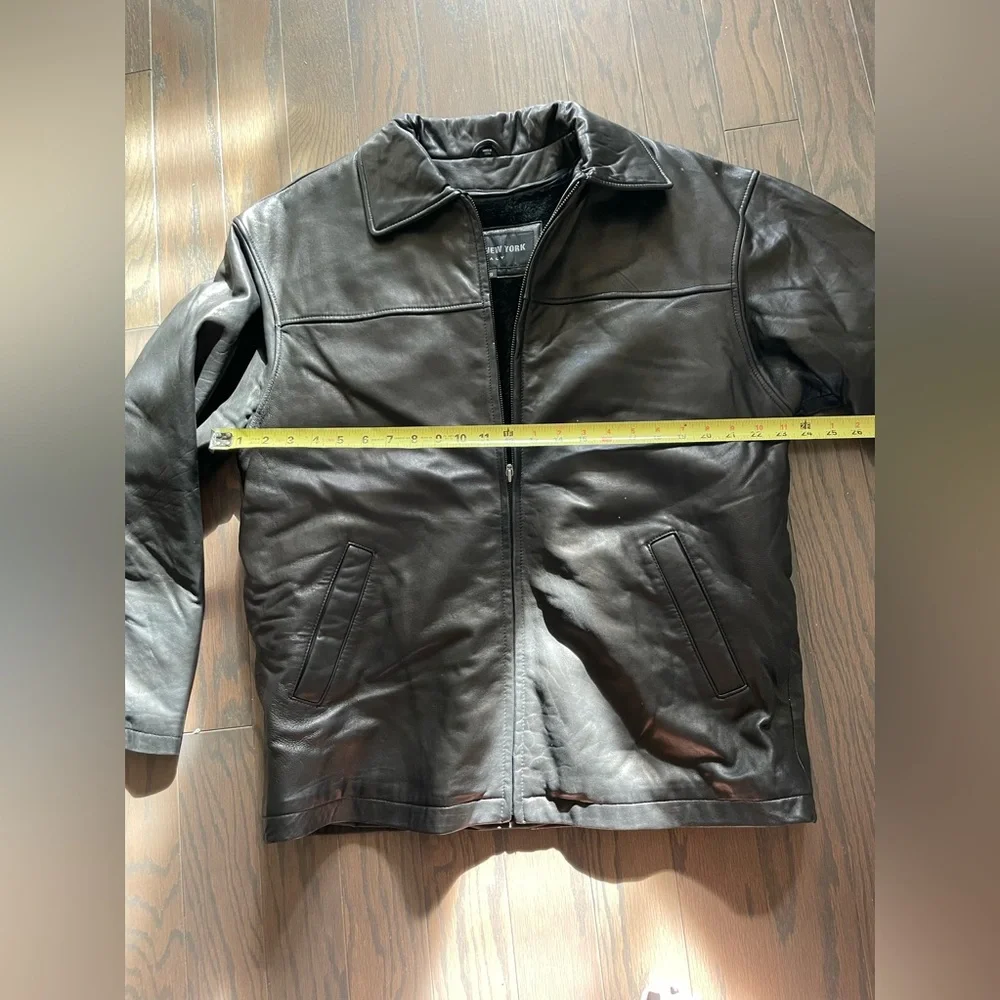 MARK NEW YORK Black Leather  Jacket Size Small